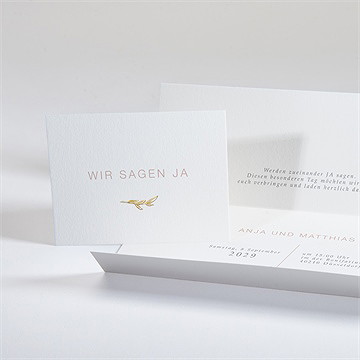 Hochzeitseinladung Zarte Mitteilung - vue 4