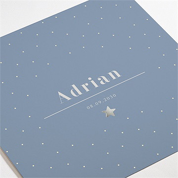 Geburtskarte Silberstern - vue 3