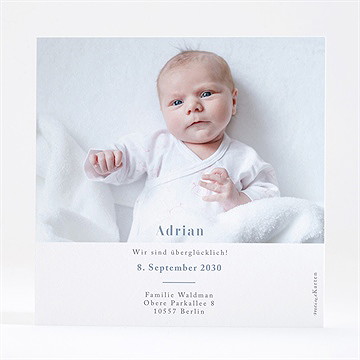 Geburtskarte Silberstern - vue 4