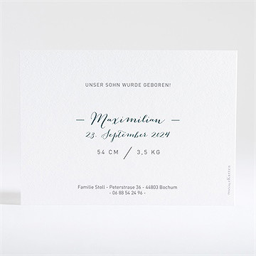 Geburtskarte Goldblatt - vue 4