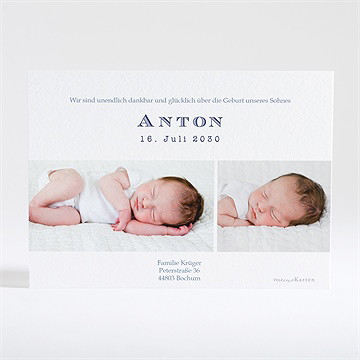 Geburtskarte Umrahmt - Vue 4