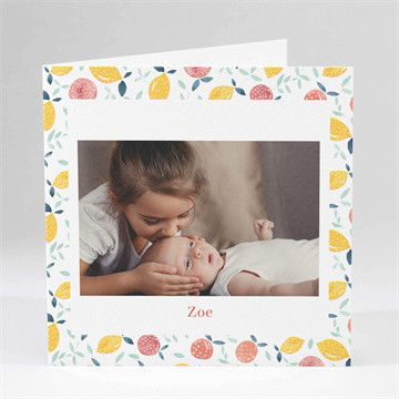 Geburtskarte zitrusfreude