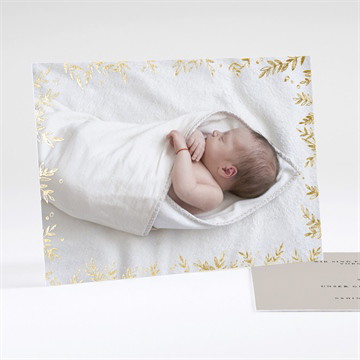 Geburtskarte Goldrahmen