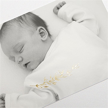 Dankeskarte Geburt Goldrahmen - vue 3