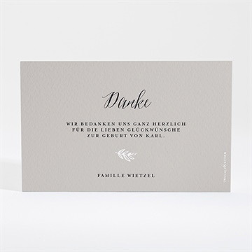 Dankeskarte Geburt Goldrahmen - vue 4