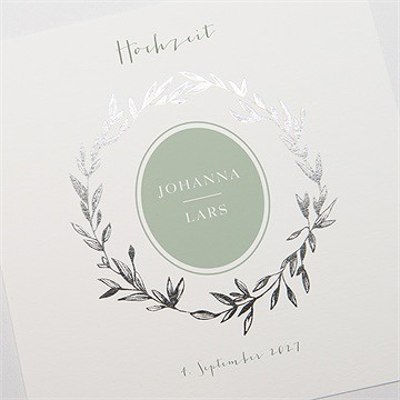 Hochzeitseinladung medaillon - vue 3