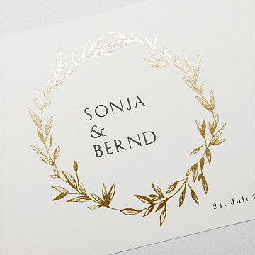 Hochzeitseinladung einfach geschmückt - vue 3