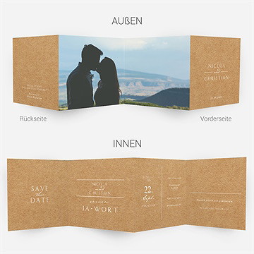 Hochzeitseinladung Panorama - vue 4