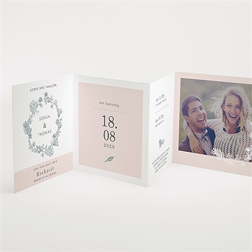 Hochzeitseinladung blumenkranz - vue 2