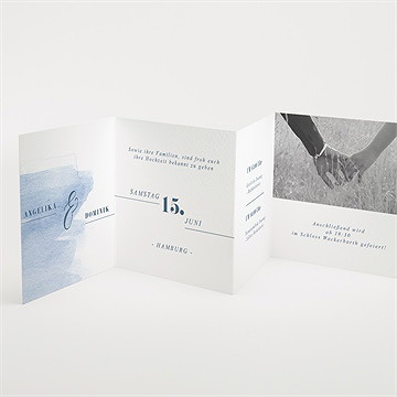 Hochzeitseinladung Himmelblau - Vue 2
