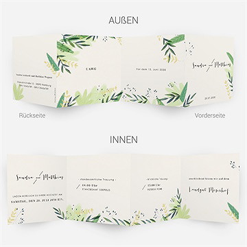 Hochzeitseinladung Sommerwiese - Vue 4