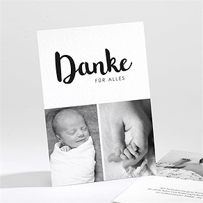 Dankeskarte Geburt welcome