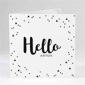 Geburtskarte hello
