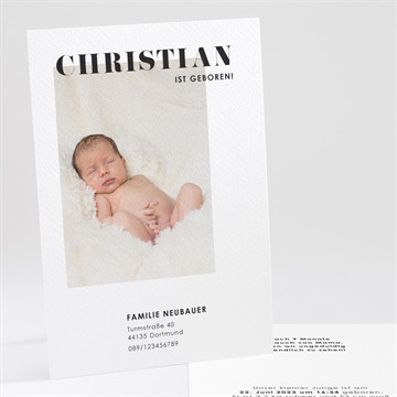 Geburtskarte Schlichtes design
