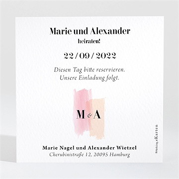 Save the Date Karte pastell - vue 2