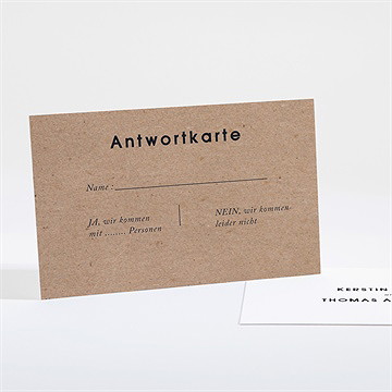Antwortkarte Hochzeit naturbelassen