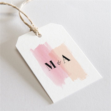 Geschenkanhänger Hochzeit pastell