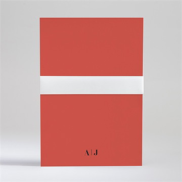 Hochzeitseinladung Karminrot - Vue 3