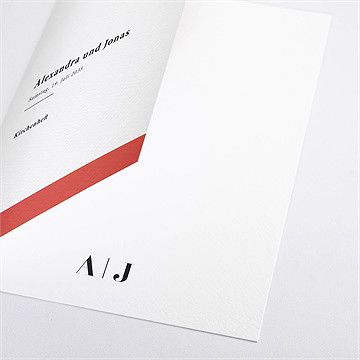 Kirchenheft Hochzeit karminrot - Vue 2