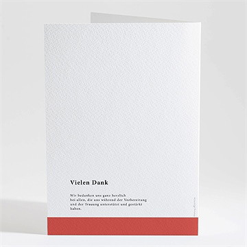 Kirchenheft Hochzeit karminrot - vue 4