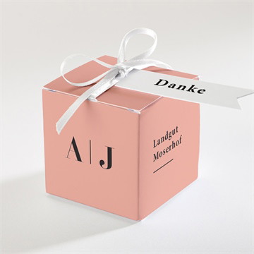 Geschenkbox Hochzeit karminrot