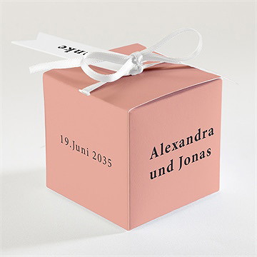 Geschenkbox Hochzeit Karminrot - vue 2