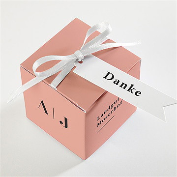 Geschenkbox Hochzeit Karminrot - vue 3