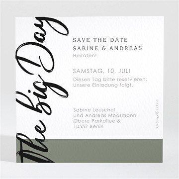 Save the Date Karte the big day