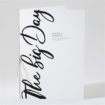 Kirchenheft Hochzeit the big day