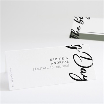 Tischkarte Hochzeit the big day