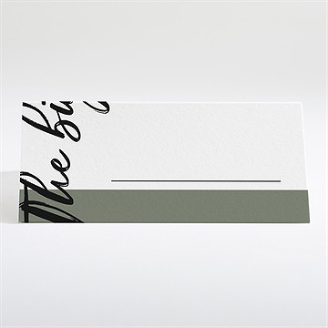 Tischkarte Hochzeit the big day - Dos du marque-place