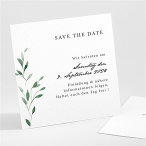 Save the Date Karte unter dem olivenbaum 2