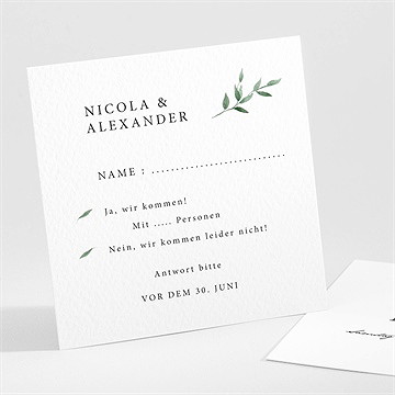 Antwortkarte Hochzeit Unter Dem Olivenbaum