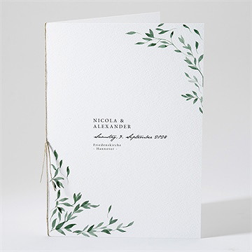 Kirchenheft Hochzeit unter dem olivenbaum