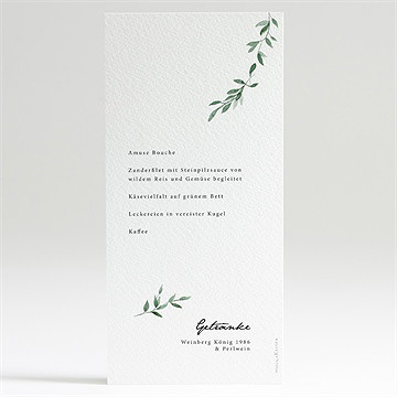 Menükarte Hochzeit unter dem olivenbaum - Vue 2