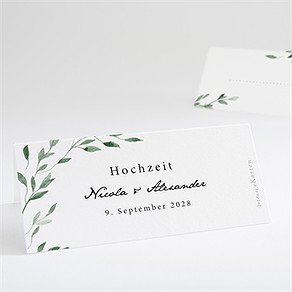 Tischkarte Hochzeit unter dem olivenbaum