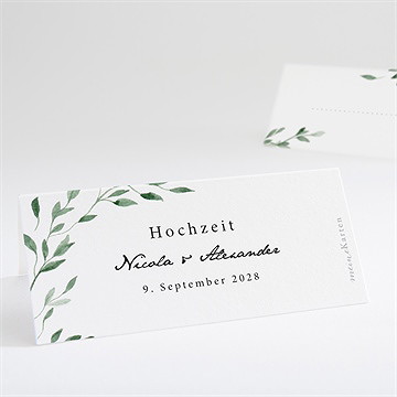 Tischkarte Hochzeit unter dem olivenbaum