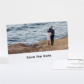 Save the Date Karte blick in die ferne