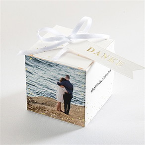 Geschenkbox Hochzeit blick in die ferne - gold
