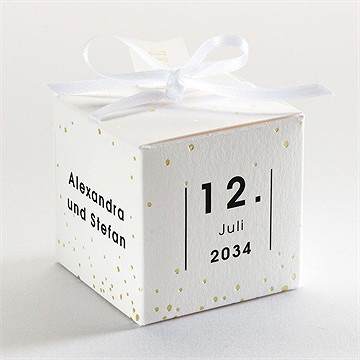 Geschenkbox Hochzeit blick in die ferne - gold - Vue 3