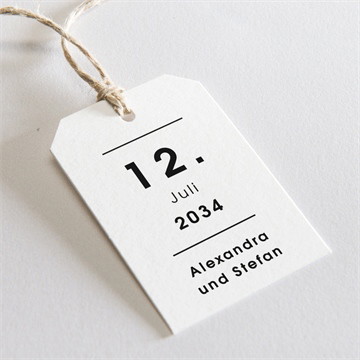 Geschenkanhänger Hochzeit blick in die ferne