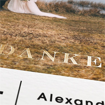 Dankeskarte Hochzeit Blick In Die Ferne - vue 2