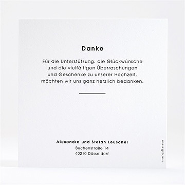 Dankeskarte Hochzeit Blick In Die Ferne - Vue 2