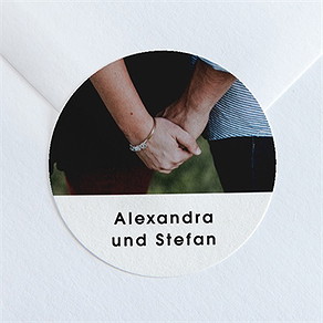 Aufkleber Hochzeit blick in die ferne