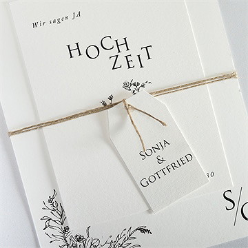 Hochzeitseinladung unsere hochzeit - Vue 2