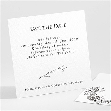 Save the Date Karte unsere hochzeit