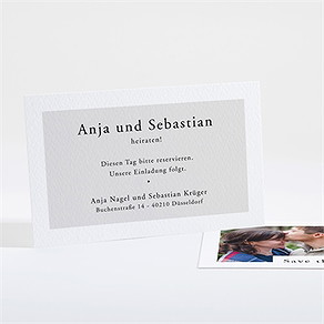 Save the Date Karte spiegel der liebe