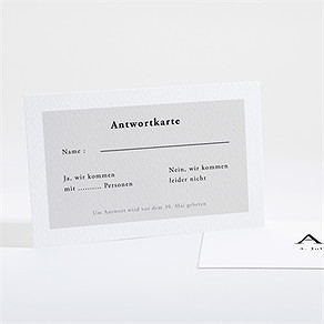 Antwortkarte Hochzeit spiegel der liebe