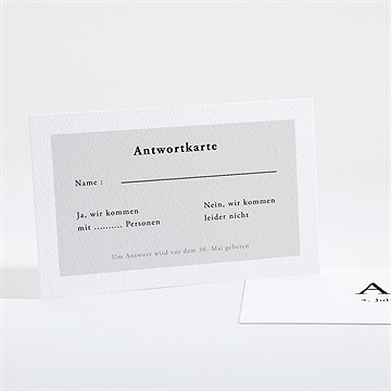 Antwortkarte Hochzeit spiegel der liebe