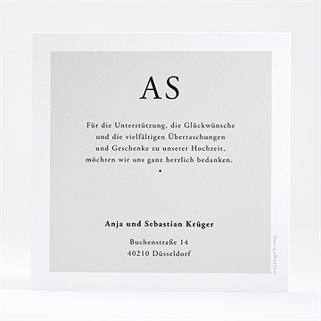 Dankeskarte Hochzeit Spiegel Der Liebe - vue 3